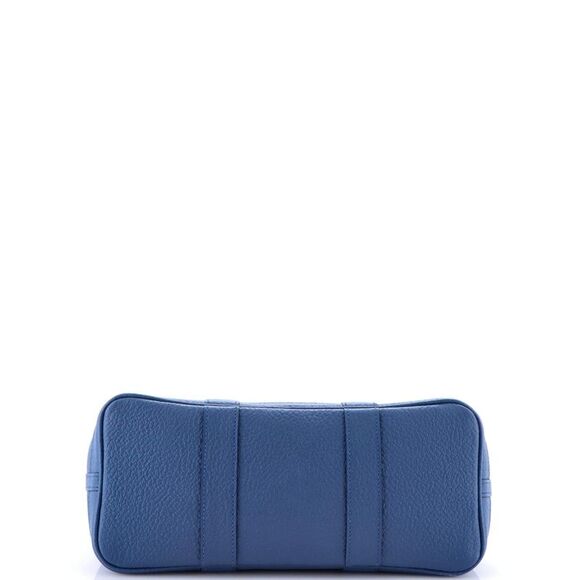 Hermes Garden Party Tote Leather 30 Blue - Picture 5 of 9